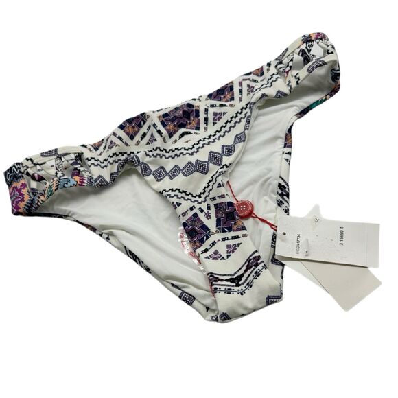 Red Carter Other - NWT Red Carter White Lattice Hip Geo Print Swimsuit Bikini Bottom Size Medium